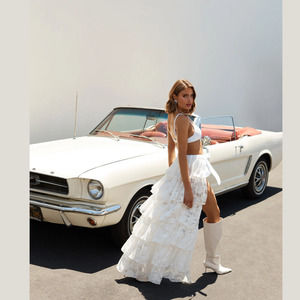 Beach Riot Bridal Stephanie Cover-Up Skirt - Medium